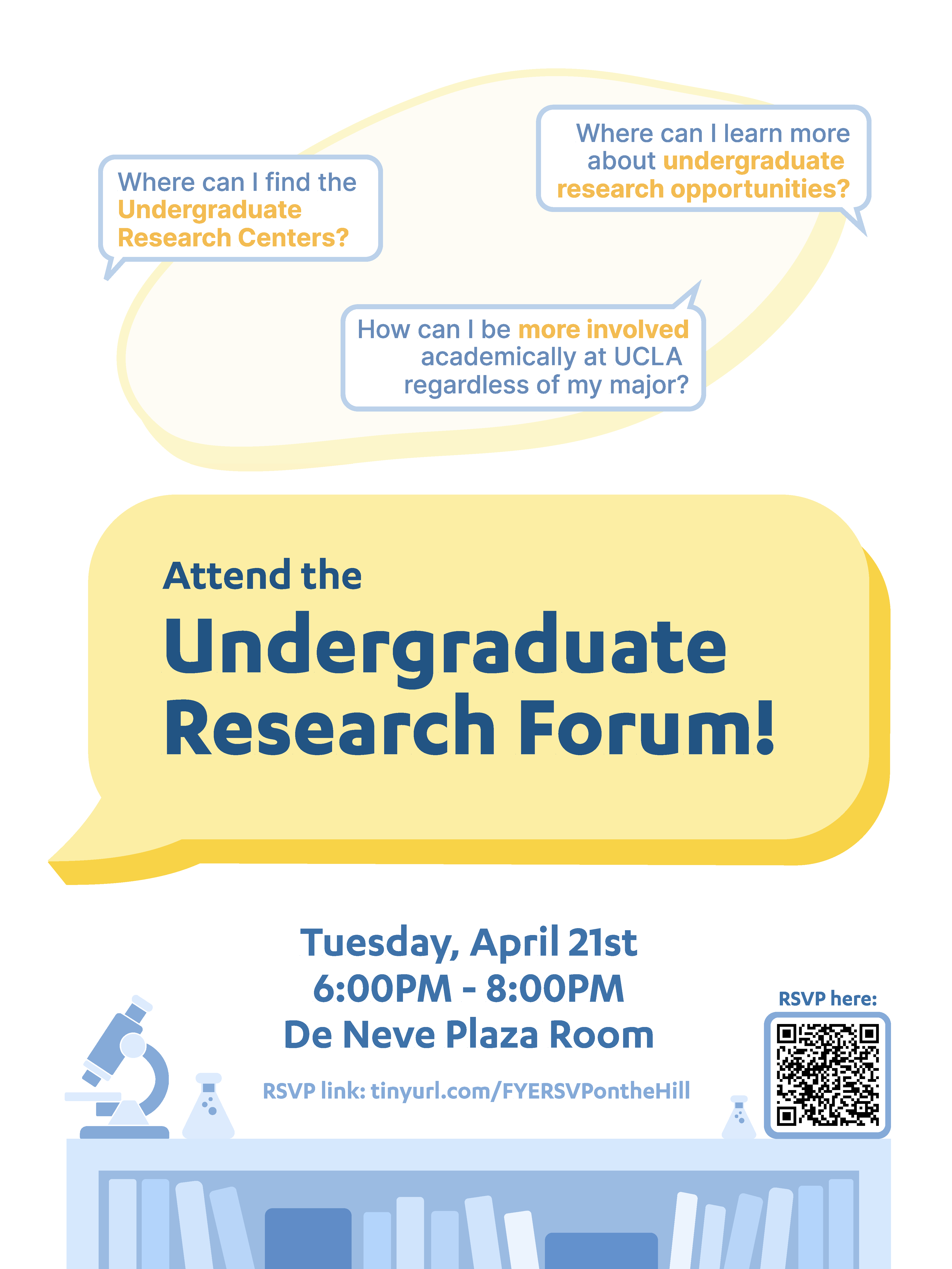 Flyer for an "Undergraduate Research Forum."